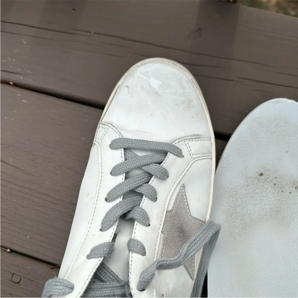 GG Star Sneakers Distressed Black and White 41-42